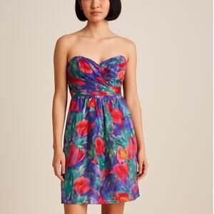Anthropologie Shoshanna Abstract Floral Dress